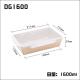 Disposable Meal Salad Kraft Takeaway Boxes 900ml With Pet Lids