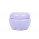 Clear Purple Cosmetic Cream Jar Wide Mouth Easy To Clean And Refill