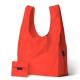 Red Polyester Custom Tote Bags With Two Soulder Strap / Embroidery Logo
