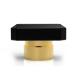 OEM ODM Zinc Alloy Perfume Cap Square Inlay Turn Gold Plated