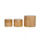 25ml Bamboo Cosmetic Jars Bamboo Cosmetic Packaging With White Plastic Core