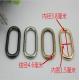 Durable high quality handbag metal 38 mm iron wire oval ring for webbing
