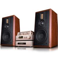 40W Density Sheet Audio Crossover Bluetooth Bookshelf Speakers with Modern Design