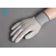 Anti Static Carbon Fiber 20cm 24cm PU Palm Coated Gloves For Clean Room
