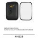 Black Car Mirror Replacement Plastic Cover With Glass Face 193 X 280 Mm