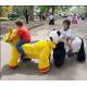 Hansel amusement park outdoor baby ride on plush animals for sale