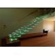 Indoor Floating Steps Staircase Led Stairs With Wood Tread , Customize Size
