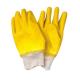 Protect Your Hands in Style with LX4001 CE Yellow Latex Fully Coated Knit Wrist Gloves