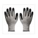 HPPE Knitted Fiber Cut Resistant Safety Black Latex Gloves