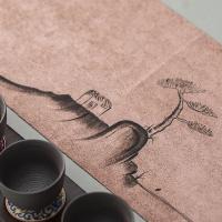 Suede Placemat, Printed Kitchen Placemat, Dining Table Mat, Anti-skidding wahsable mat,Tableware