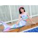 Colorful Unicorn Mermaid Tails for Swimming Princess Bikini Bathing Suit Children's Day for 3-12Y