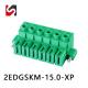 SHANYE BRAND 2EDGSKM-15.0 600V hot sale 15.0mm 2p-24p big current pluggable terminal block made in china