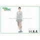 Waterproof White Disposable Protective Suits Without Hood/Feetcover for Factory use