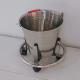 Stainless Steel Kick Bucket With Wheels Mobile Medical Waste Bin