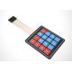 Matte Surface Embossed Tactile Membrane Switch Scratch Resistant Square Shaped