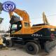Hyundai 21 Ton Excavator Used 210W-9 Hydraulic Wheel Excavator