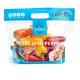 8 Colors Printing Plastic opp reusable zip lock frozen lettuce fresh vegetable packaging bag with holes