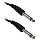 1/4 inch Mono Patch Cable, 1/4 Male, 6 foot guitar cable