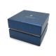 Customized luxury eco-friendly silver foil stamping logo paper board jewelry box ring box