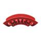 Aluminium Wall Mounted Hose Holder , Hose Pipe Wall Hanger Red Powder Coating