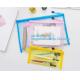 stationery within mesh PVC waterproof zipper document bag/ pvc folder, pp plastic file folder printable document bag