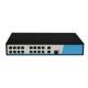 High Reliability 19 Port POE Ethernet Switch , 9.2Gbps Ethernet Switch Powered By POE