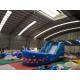 Blue Shark Blow Up Slippery Slide Inflatable Lawn Water Slide For Kids And Adults