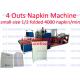 Italy Taiwan Design Napkin Tissue Paper Machine with 4200 Napkins/Min Output Single Fold Design
