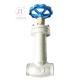 PN40 DN40 Low Temperature Globe Valve With Vacuum Jacket For LNG/LOX/LN2/LAR/LCO2