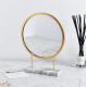 Round Pocket Magnifying Makeup Mirror For Vanity Table Custom