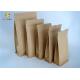 Kraft Customized Paper Bags Nut Craft Sugar Snack Food Window Packaging k