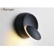 Nordic Moon Eclipse Rotation Wall Hanging Lamps 3D Bedroom Living Room Led Sconce