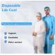 Breathable Disposable Lab Coat Non Woven Fabric For One Time Wear 25-50gsm