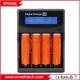 Enook 4S Lithium Ion Battery Charger Rechargeable 18350 18650 26650 Battery