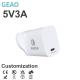 5V 3A GaN Fast Charger PD 20W GaN Usb C Charger With Fireproof PC Material