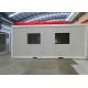 White Panel Flat Pack Container House Environmental Friendly With Double Window