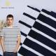 Knit Cotton Striped Material Fabric 175cm Summer Sportswear Skin Friendly Texture