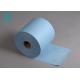 Machine Cleaning Wiper Cellulose Wipe Roll Blue Color,400m / roll