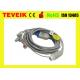 Mindray BeneView T5 5 Leads  ECG Cable , Grey ECG  Lead Wires With Snap