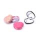 Debossing Heart Cosmetic Pocket Mirror ABS Foldable Makeup Mirror For Travel