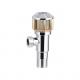SUS201 Angle Valve 15mm Electroplated Polished 10*5.5*3.5 Ceramic