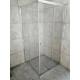 Metal Frame Full Transparent Glass Square Shower Room 90x90cm