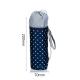 Drawstring Insulated Oxford Water Bottle Sleeve With Strap