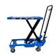 150kg Scissor Lift Table Manual Mobile Platform 32.68inx19.69in Max Height 56.30in