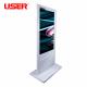 Digital Stand Alone Digital Signage Floor Standing Touch Screen Kiosk Customized Size