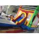 Commercial PVC Tarpaulin Inflatable Jumping Castle With Water Slide