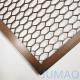 Ceiling Architectural Metal Mesh Screen Wire Grille Inserts For Cabinets OEM
