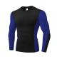 Black Sustainable Men Workout Sweatshirt Outdoor High Elastic Quick Dry Sportswear