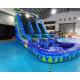 Palm Tree Double Outdoor Inflatable Water Slides For Kindergarten