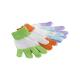 Home Spa Exfoliating Bath Gloves Stripe Pattern For Body Cleaning